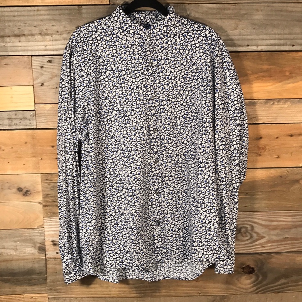 Michael Kors Blue & White Dress shirt